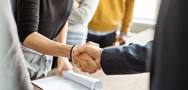 Project Management - Agreement Shaking Hands